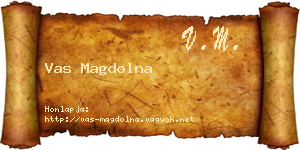 Vas Magdolna névjegykártya